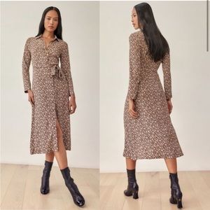 $315 No Longer Produced Beautiful Brighton Authentic Reformation Chocolate Dress